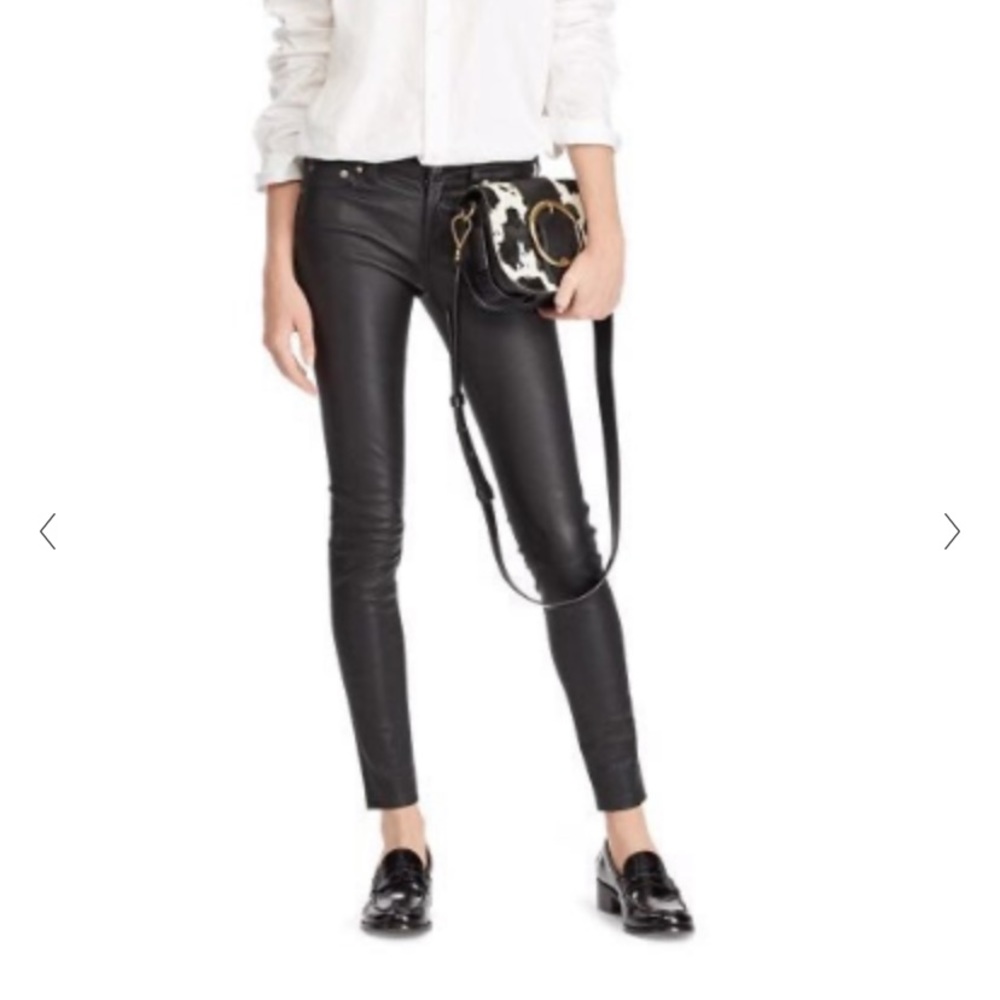 Polo Ralph Lauren Black leather pants